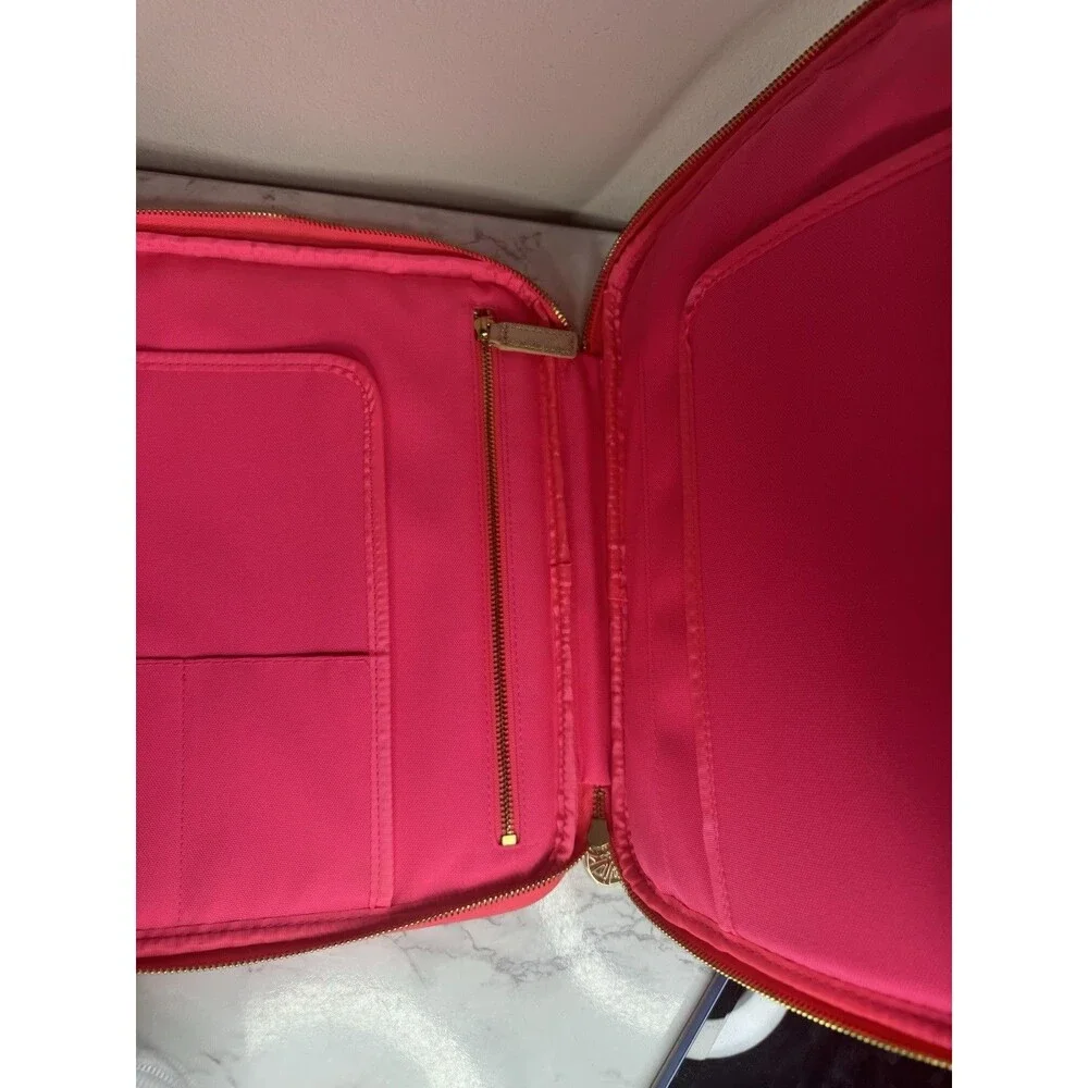 Lilly Pulitzer Pink/Blue Floral Tablet Sleeve Case Padded Zipper Closure